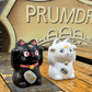 Hand Drawing Japanese White Ceramic Lucky Cat-Hera Concept House Limited