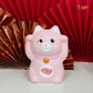 Hand Drawing Japanese White Ceramic Lucky Cat-Hera Concept House Limited