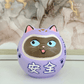 Handmade Drawing Cat-Eared Daruma (Purple) - Hera Concept House Limited