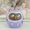 Handmade Drawing Cat-Eared Daruma (Purple) - Hera Concept House Limited