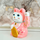 Hand Drawing Plaster Lucky Cat (Pink Cat)-Hera Concept House Limited