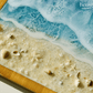 Ocean Wooden Tray(Ocean Wave Resin Art)-Hera Concept House Limited