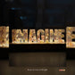 Custom Resin Art Letter LED Light