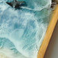 Ocean Wooden Tray(Ocean Wave Resin Art)